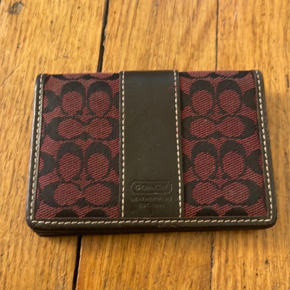 Red couch wallet. Used.